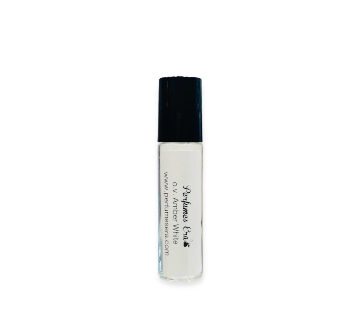 Amber White perfume oil roller bottle.