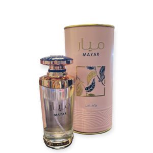 Mayar perfume bottle and box by Lattafa.