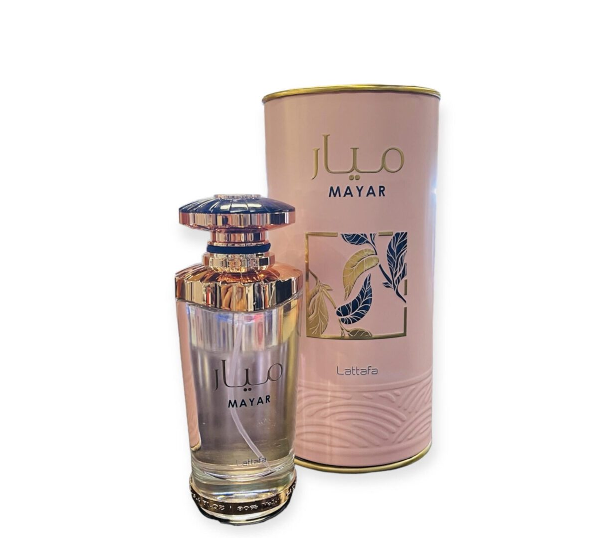 Mayar perfume bottle and box by Lattafa.